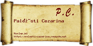 Palásti Cezarina névjegykártya